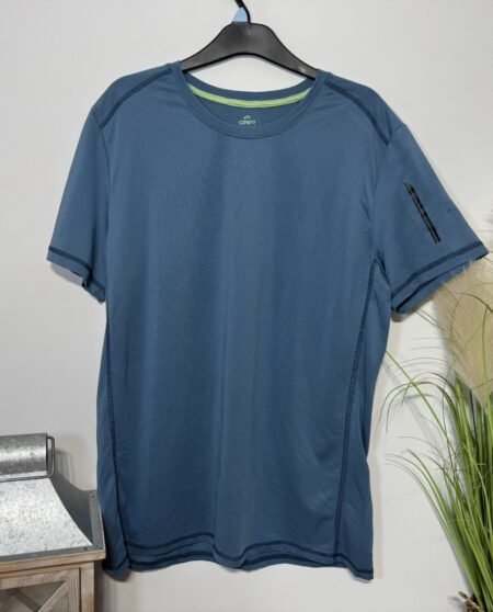 Crivit Ribbed Short Sleeve Gym Top Size L