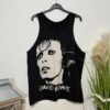 David Bowie Black Graphic Vest Top Size XL