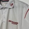 Dunlop White Embroidered Logo Short Sleeve Polo Golf Top Size L