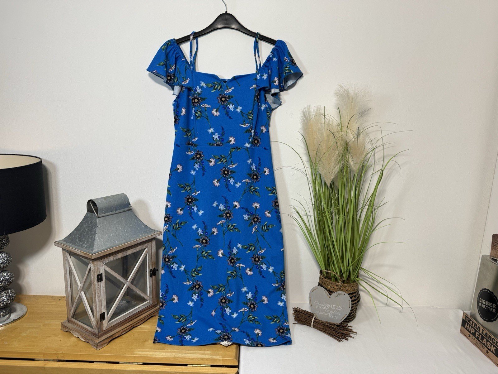 ENVY Floral Off The Shoulder & Straps Midi Dress Size 12