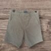 Easy Green Textured Cotton Shorts Hook Eye Button Zip Waist 30