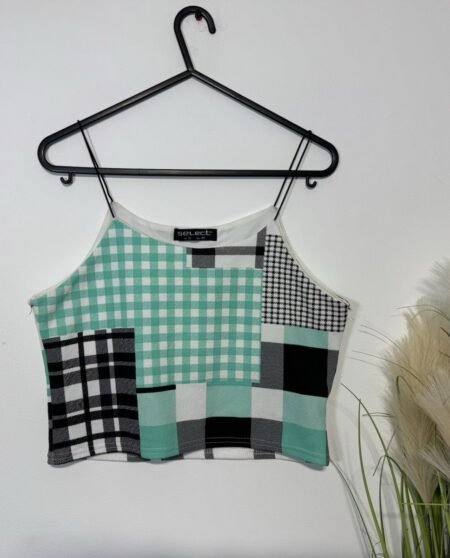 Geo Print Crop Cami Top Size 12