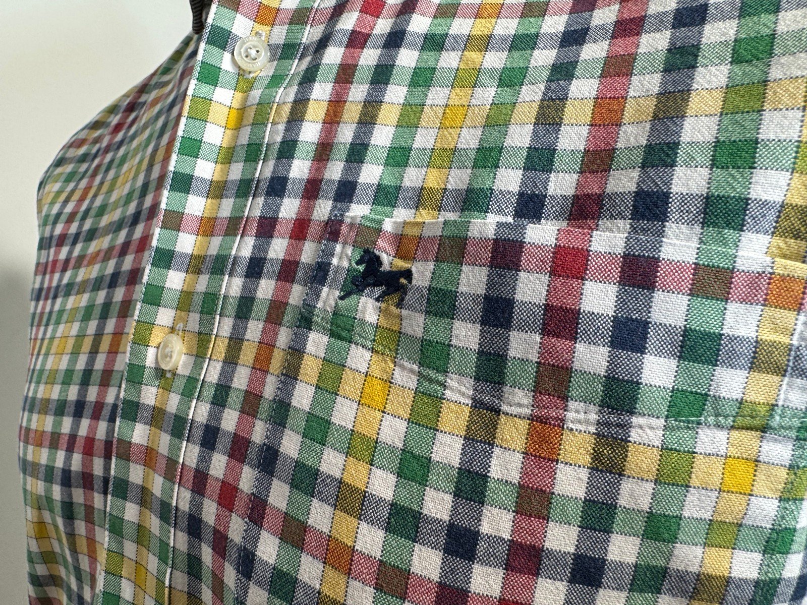 J.Hampton & Sons Check Premium Woven Cotton Long Sleeve Shirt Size M