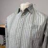 John Rocha Textured Stripe Long Sleeve Shirt Size L