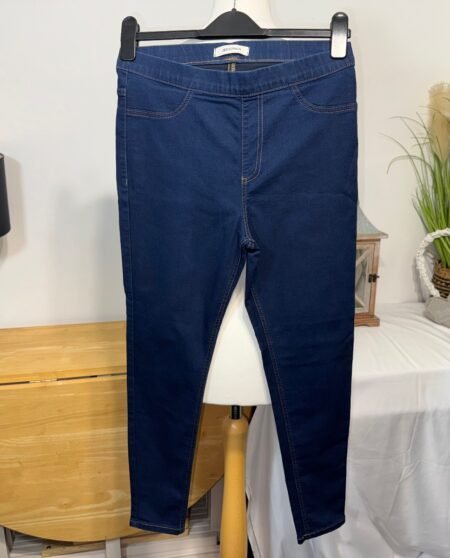 M&S INDIGO MIX STRETCH JEGGINGS SIZE 12S