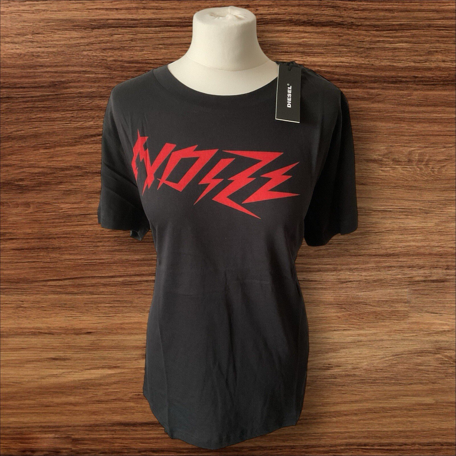 NEW Diesel Noize Overy Black Crew Neck T Shirts Size Xs RRP £49.99