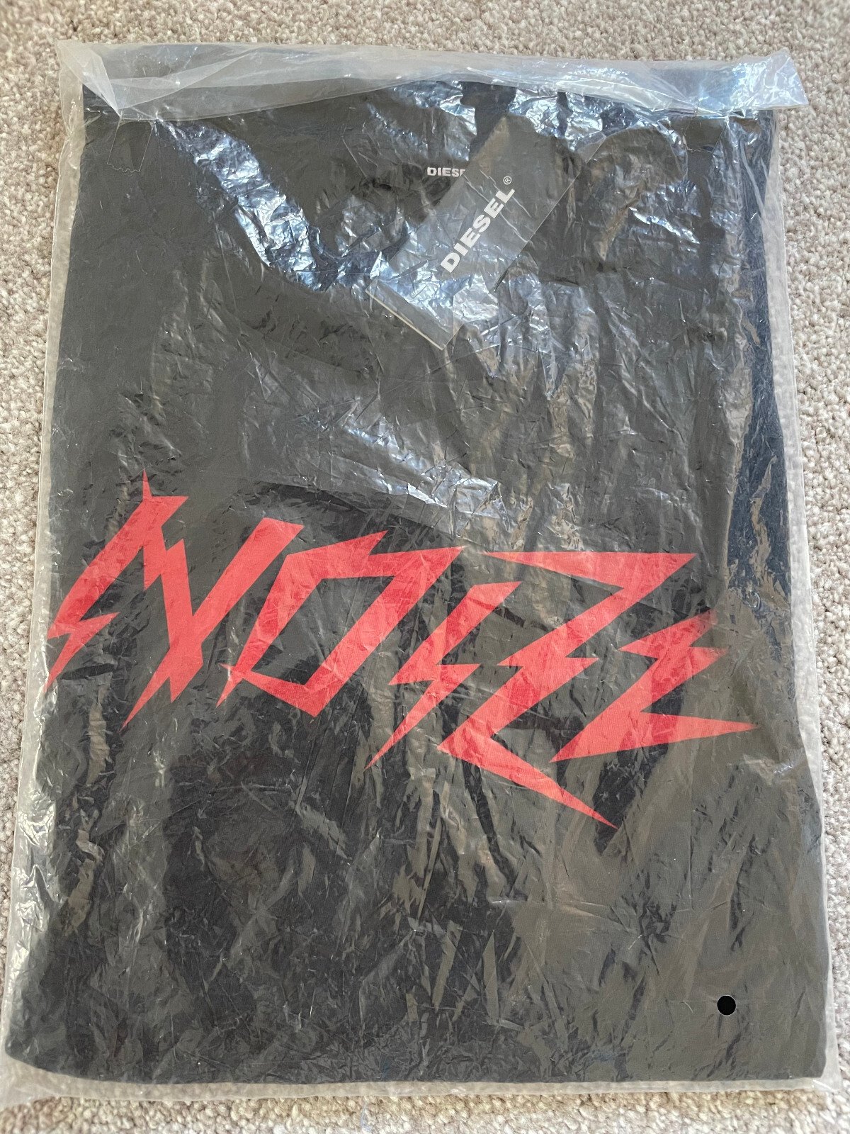 NEW Diesel Noize Overy Black Crew Neck T Shirts Size Xs RRP £49.99