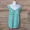 Papaya Jade Green Floral V-neck Cami Top Size 8
