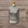 Primark Marl Grey High Neck Tight Knit Ribbed Jumper Size S