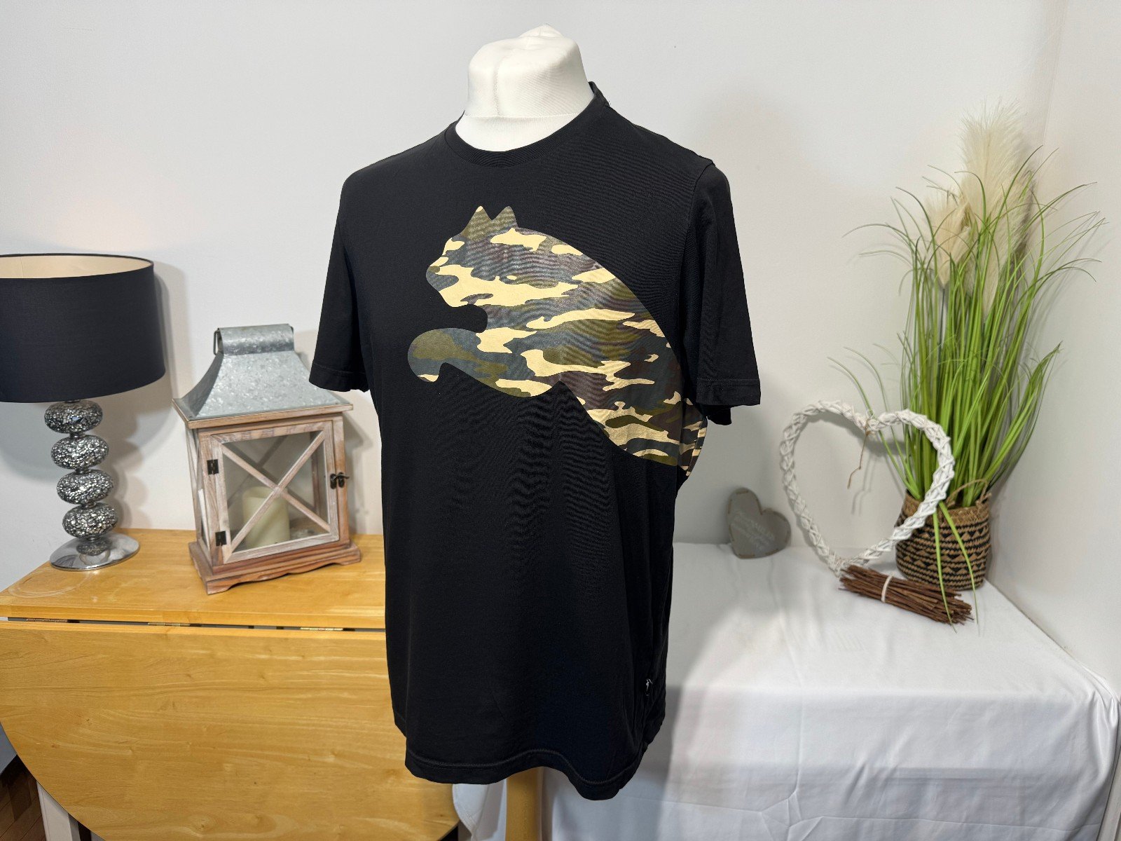 Puma Black graphic T-shirt Size L