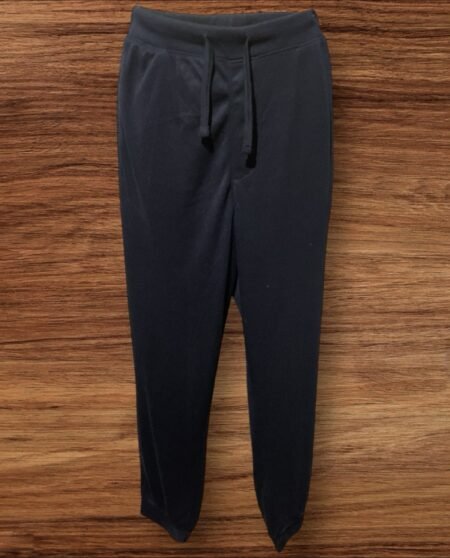 Qbuk Blue Soft Cuffed Joggers Elastic Waist Drawstring Pockets Size L