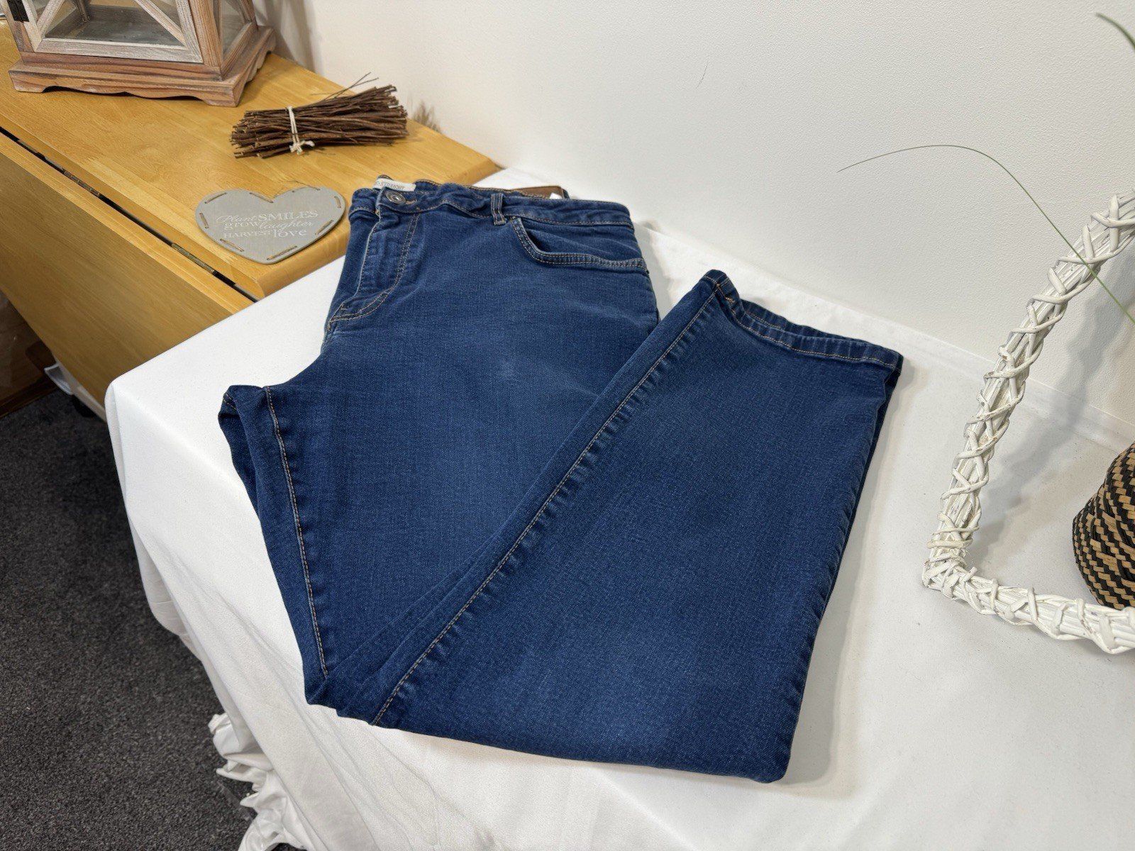 Re:Denim Blue Straight Fit Jeans W40 L30