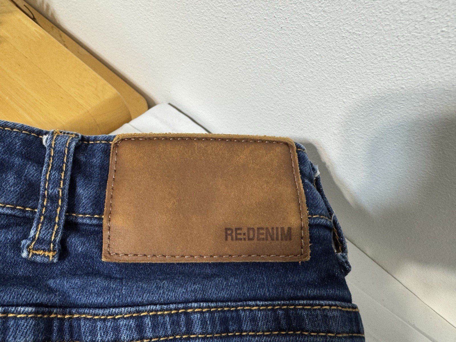 Re:Denim Blue Straight Fit Jeans W40 L30
