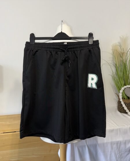 Shein Black Graphic shorts Size XL