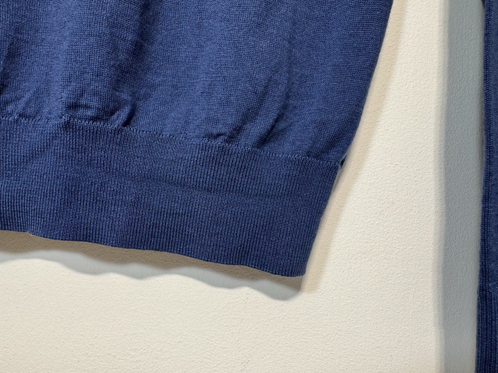 Uniqlo Cornflower Blue Wool Fine Gauge Knit Long Sleeve Jumper S