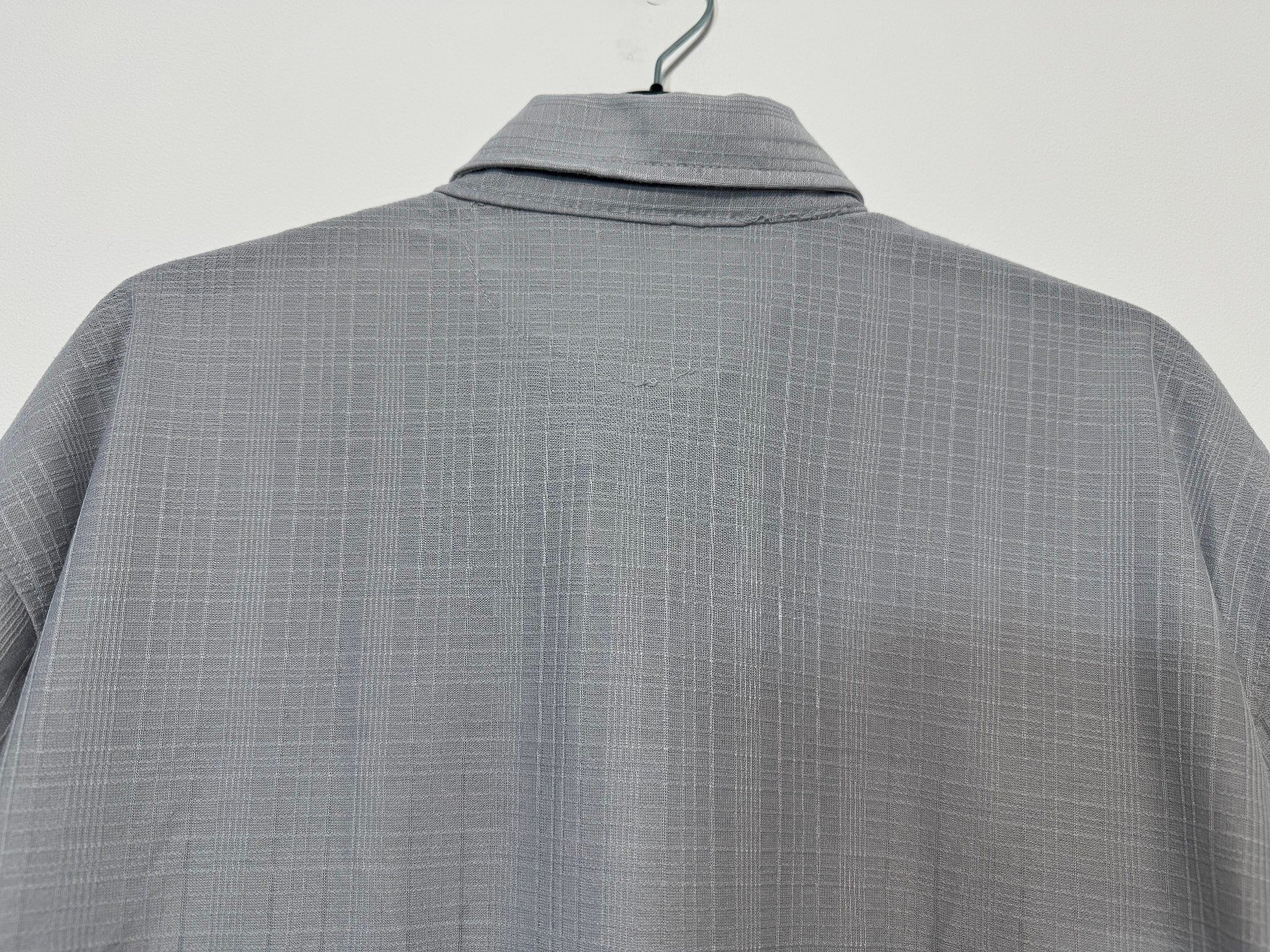 ZEEpmayer Grey Textured Short Sleeve Shirt Size 2XL