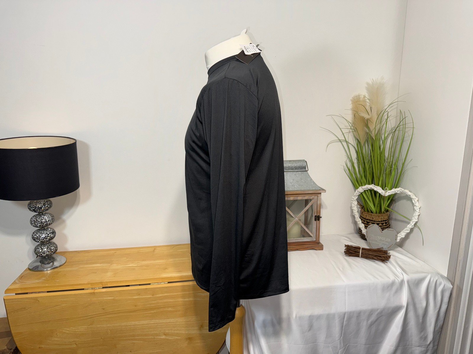 7oito Black Long Sleeve UV Protection Top Size L