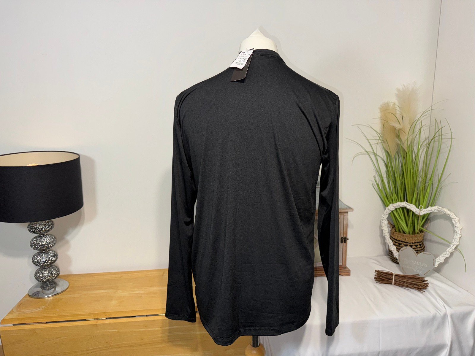 7oito Black Long Sleeve UV Protection Top Size L