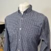 Blue & White Check Long Sleeve Shirt Size L