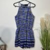 Blue geo Print Playsuit Size M