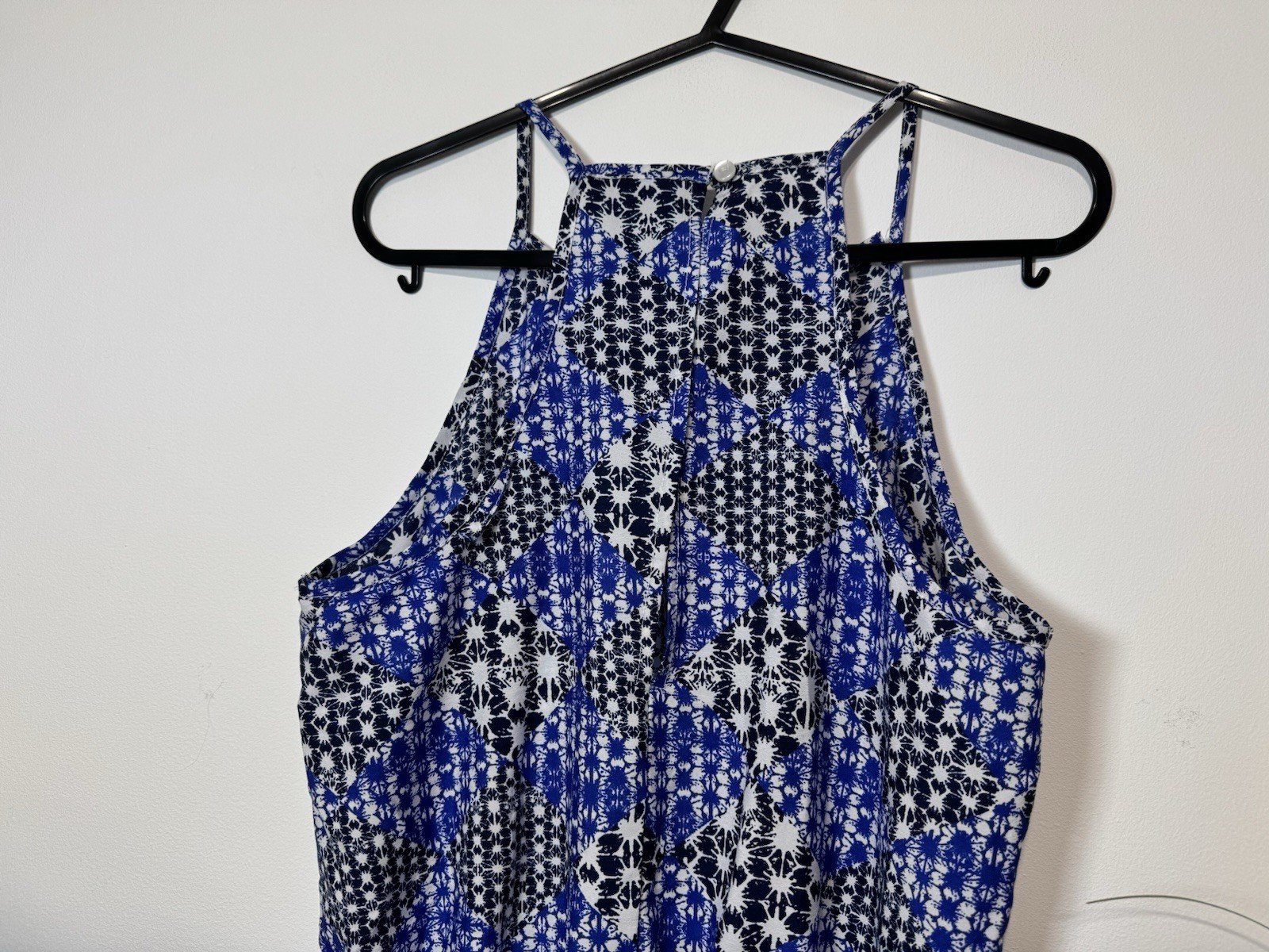 Blue geo Print Playsuit Size M