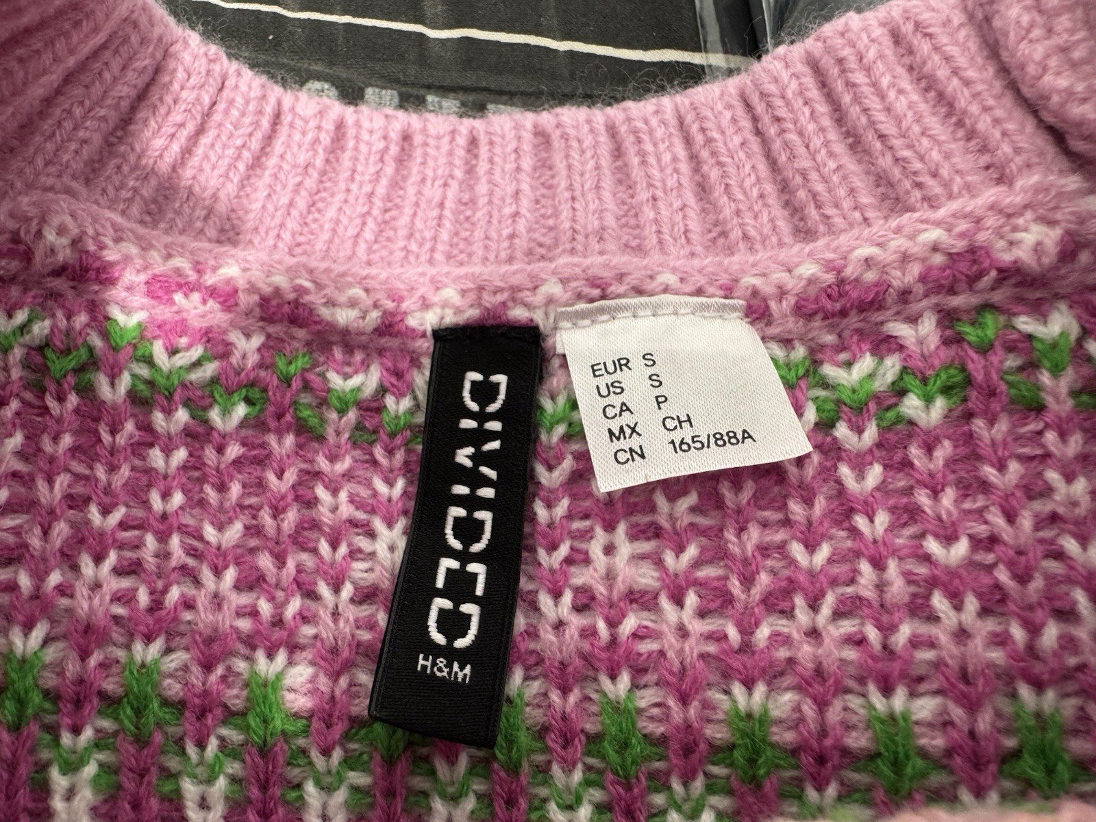 Divided Acrylic Shine & Sparkle Crew Neck Knit Jumper Size S