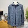 Easy Denim Blue heavy Cotton Overshirt/Shacket Size 2XL