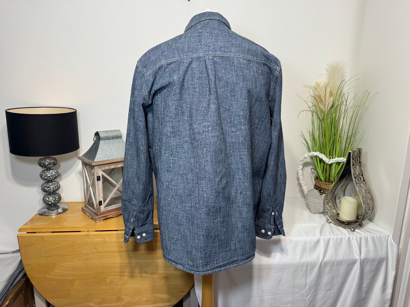 Easy Denim Blue heavy Cotton Overshirt/Shacket Size 2XL