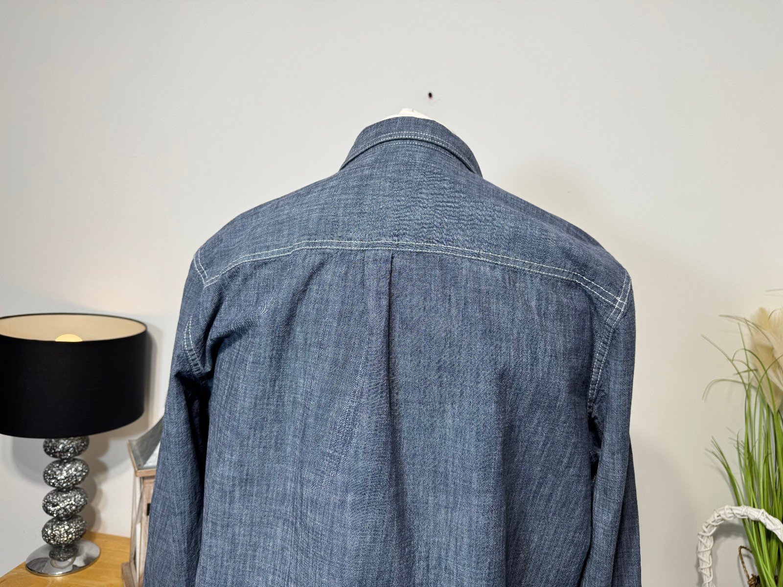Easy Denim Blue heavy Cotton Overshirt/Shacket Size 2XL