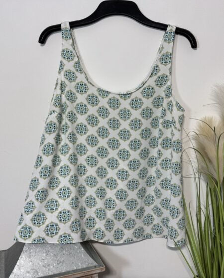 Ecru Print Cami Top Size 16