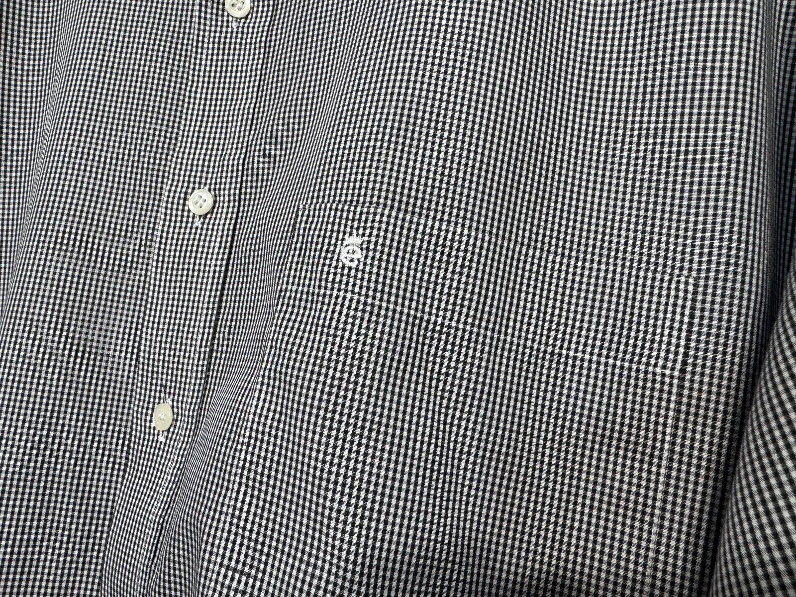 Eterna Comfort Fit Check Long Sleeve Shirt Neck 20.5in