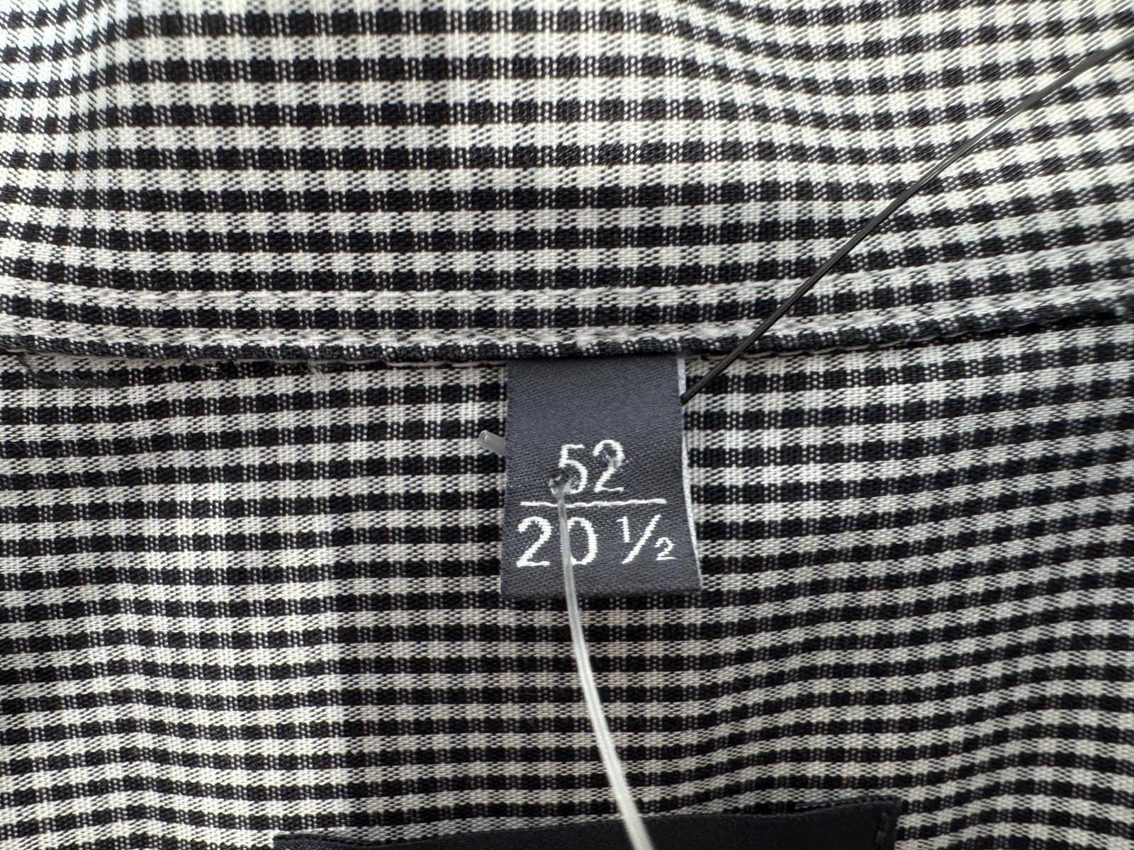 Eterna Comfort Fit Check Long Sleeve Shirt Neck 20.5in