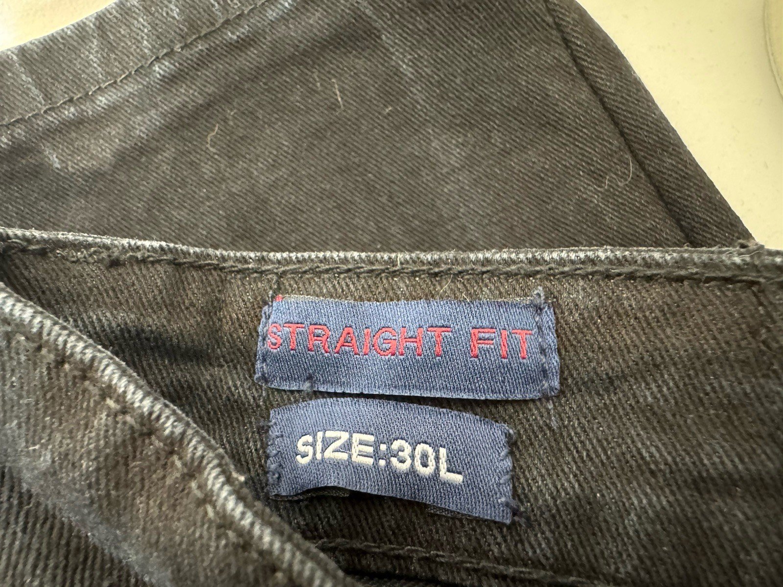 Industrialize Black Straight Fit Jeans W30 L34