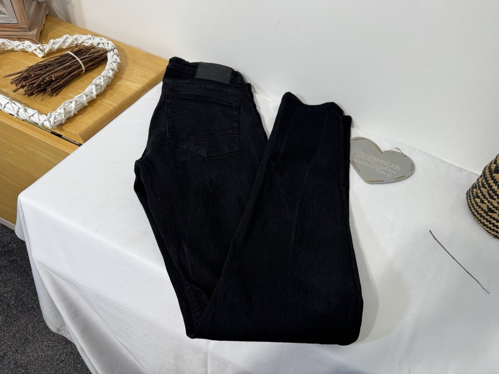 Industrialize Black Straight Fit Jeans W30 L34