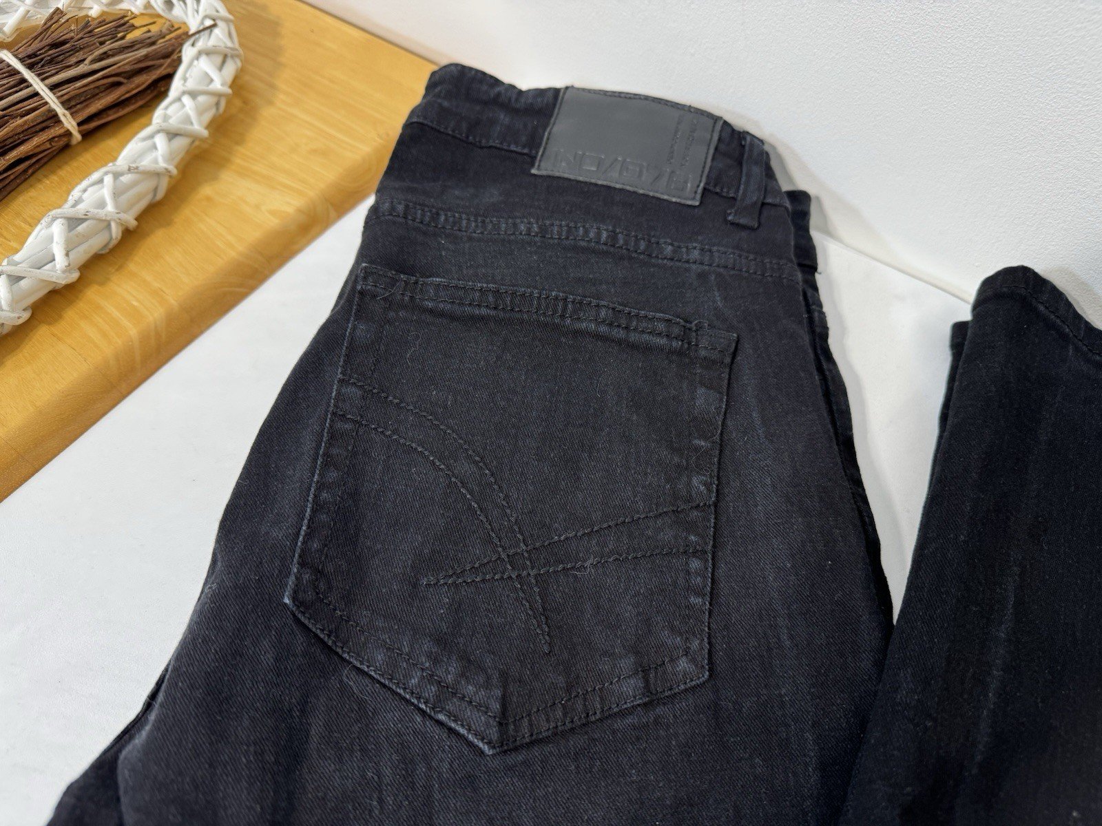 Industrialize Black Straight Fit Jeans W30 L34