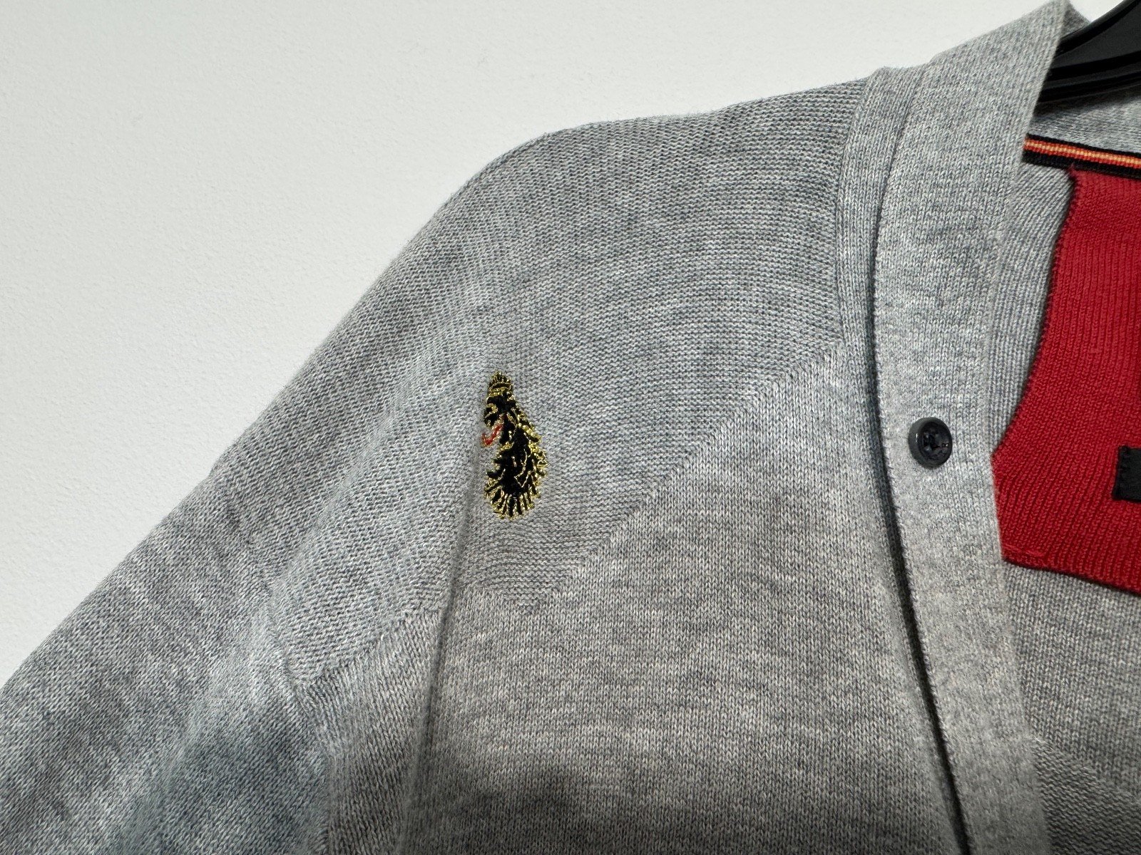 Luke 1977 Graphic Fine Knit Cardigan Size M