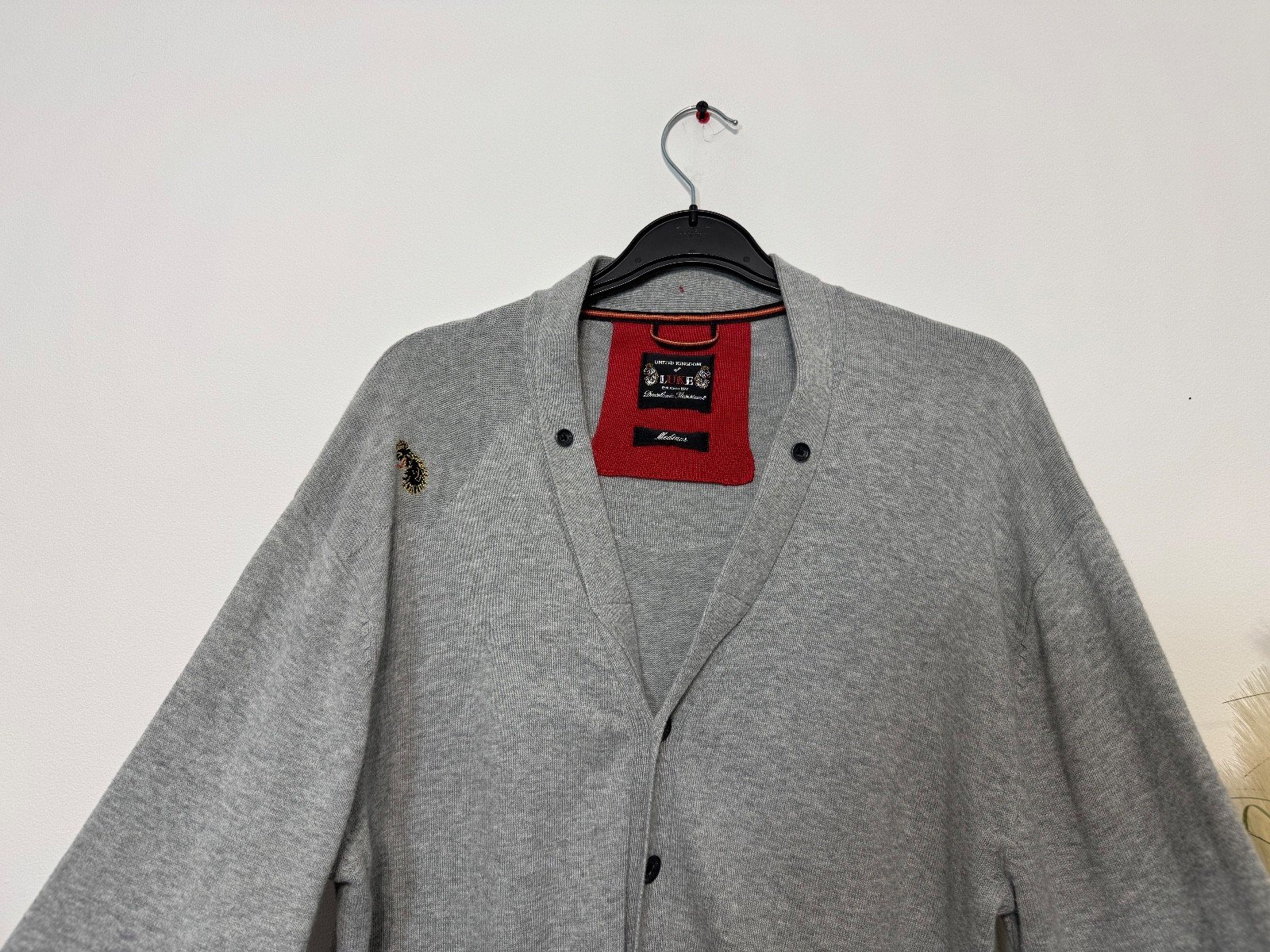 Luke 1977 Graphic Fine Knit Cardigan Size M