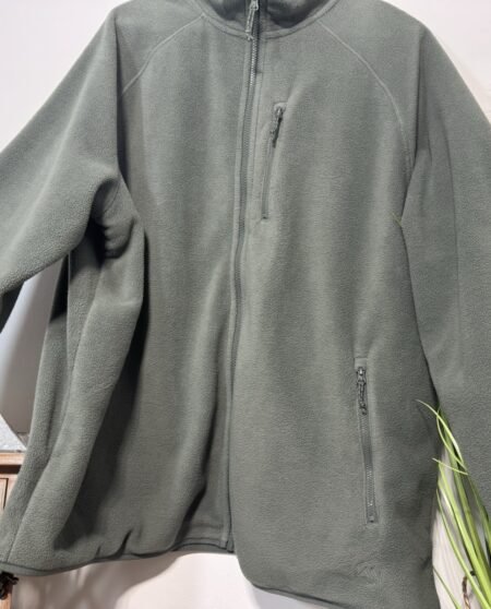 M&S Sage 1/4 Zip High Neck Fleece Jumper Size 3XL