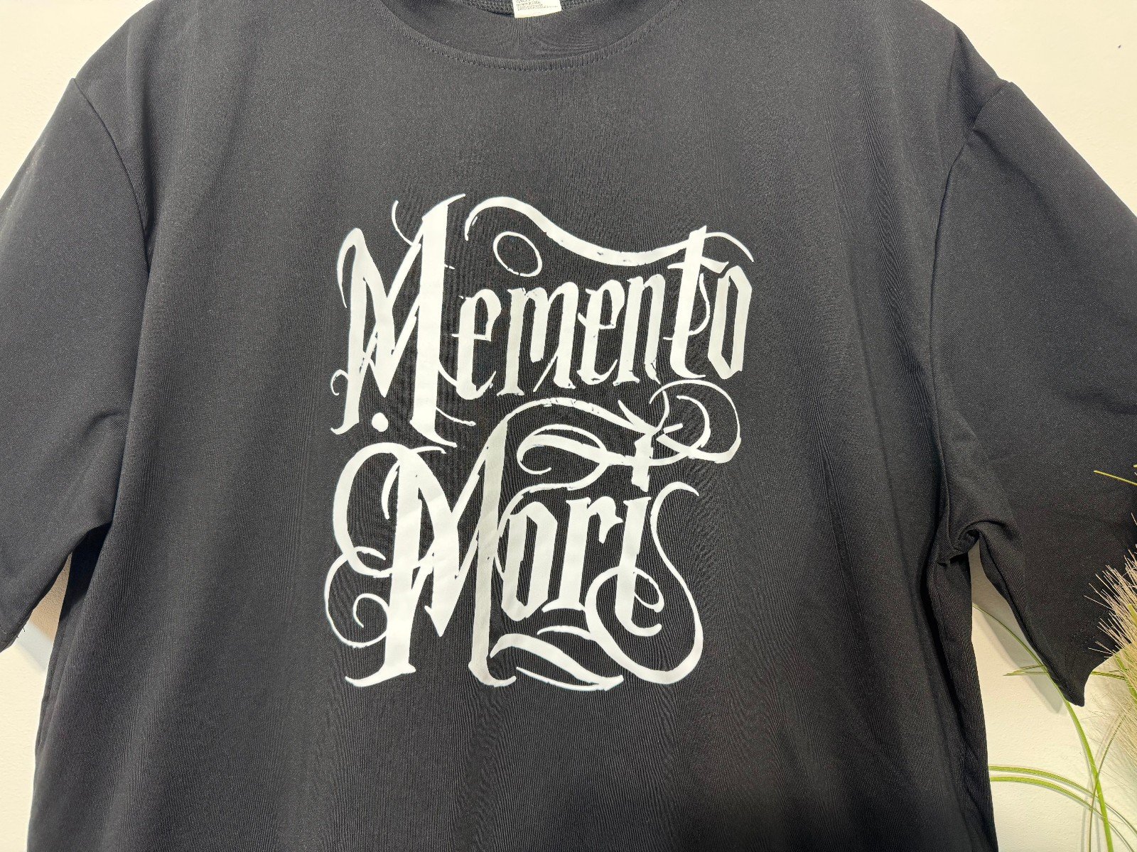 Memento Mori Black Graphic T-Shirt Size 2XL