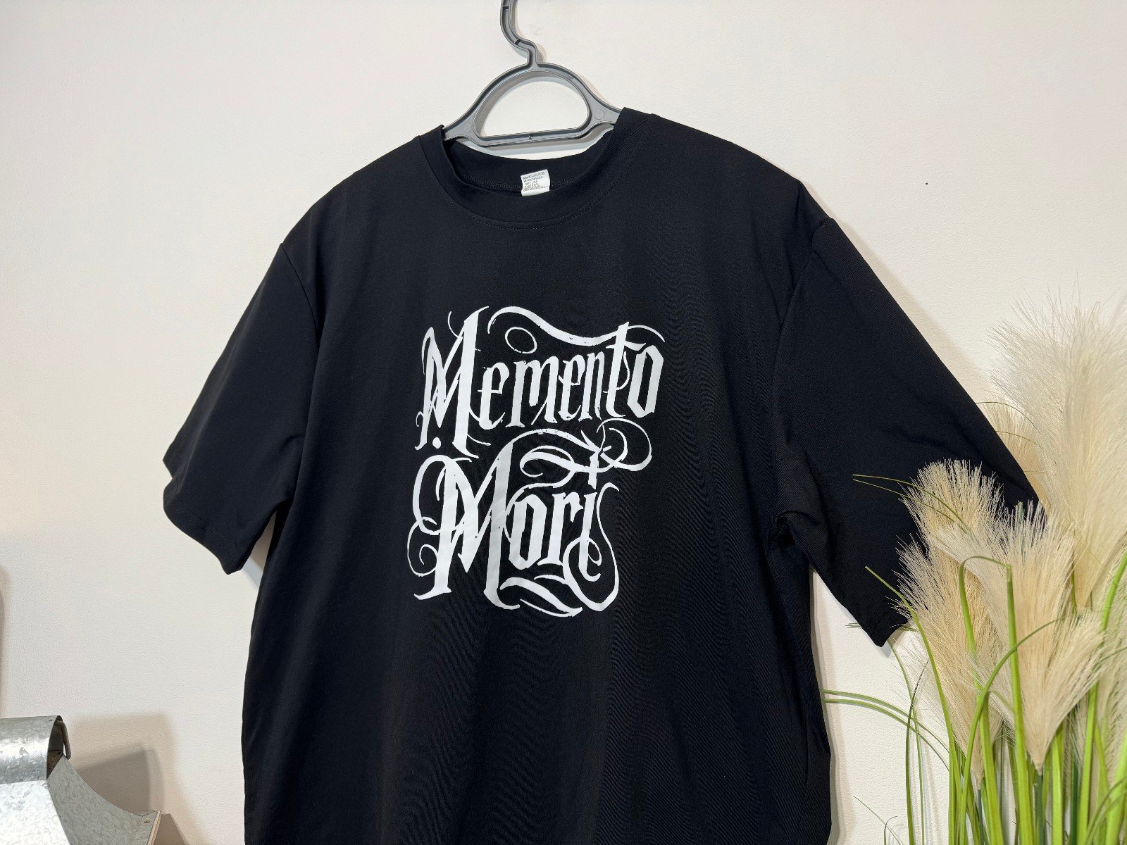 Memento Mori Black Graphic T-Shirt Size 2XL