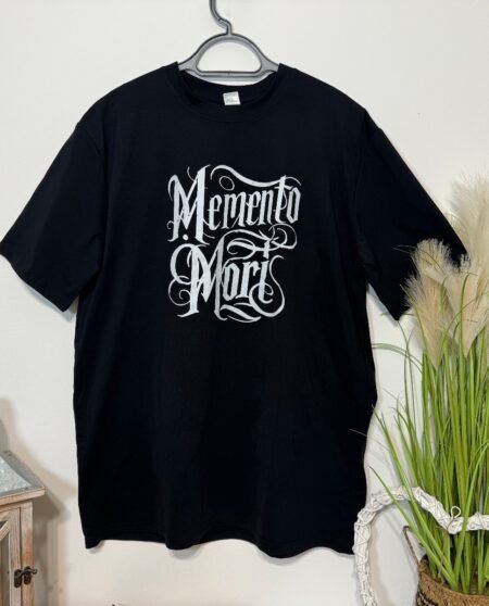 Memento Mori Black Graphic T-Shirt Size 2XL