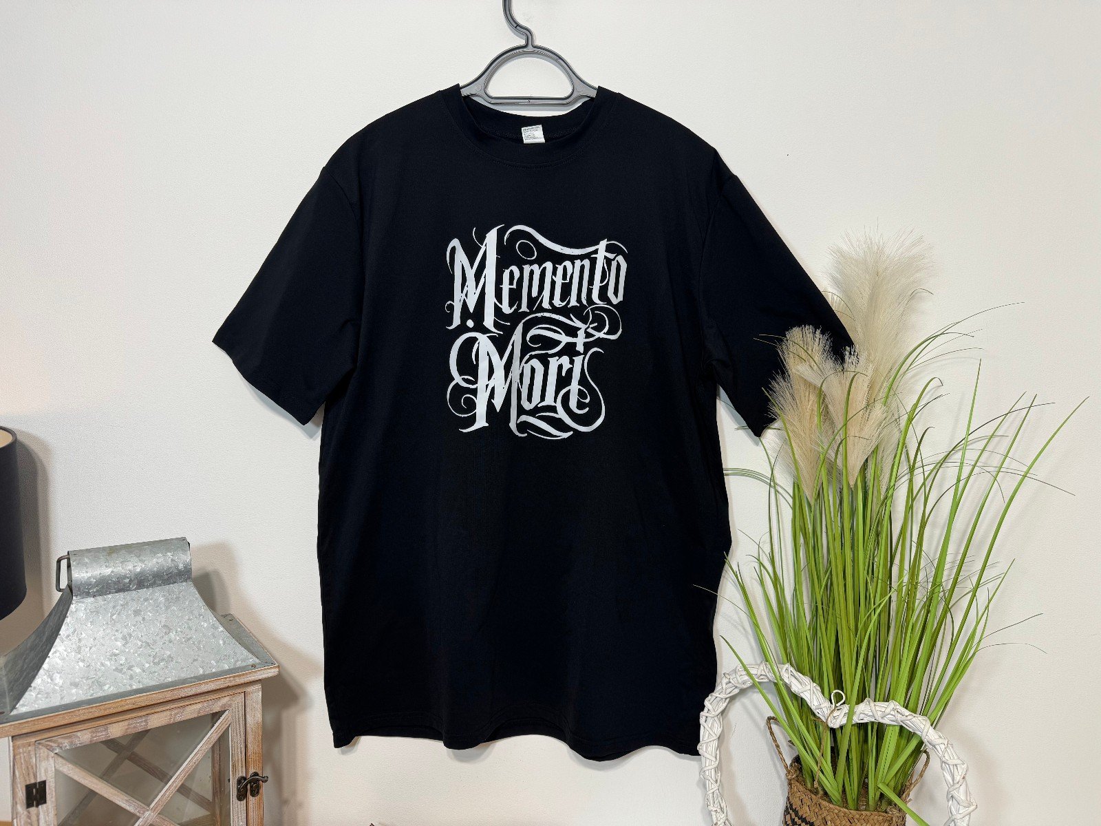 Memento Mori Black Graphic T-Shirt Size 2XL