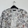 New Look Ecru Floral Waterfall Kimono Size 14