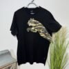 Puma Black Camo Print Graphic Short Sleeve T-Shirt Size L