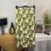 Roman Shades Of Green Pleated Skirt Elasticated Waist Size 20