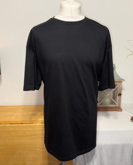 SS BLACK COTTON SHORT SLEEVE T-SHIRT SIZE 4XL