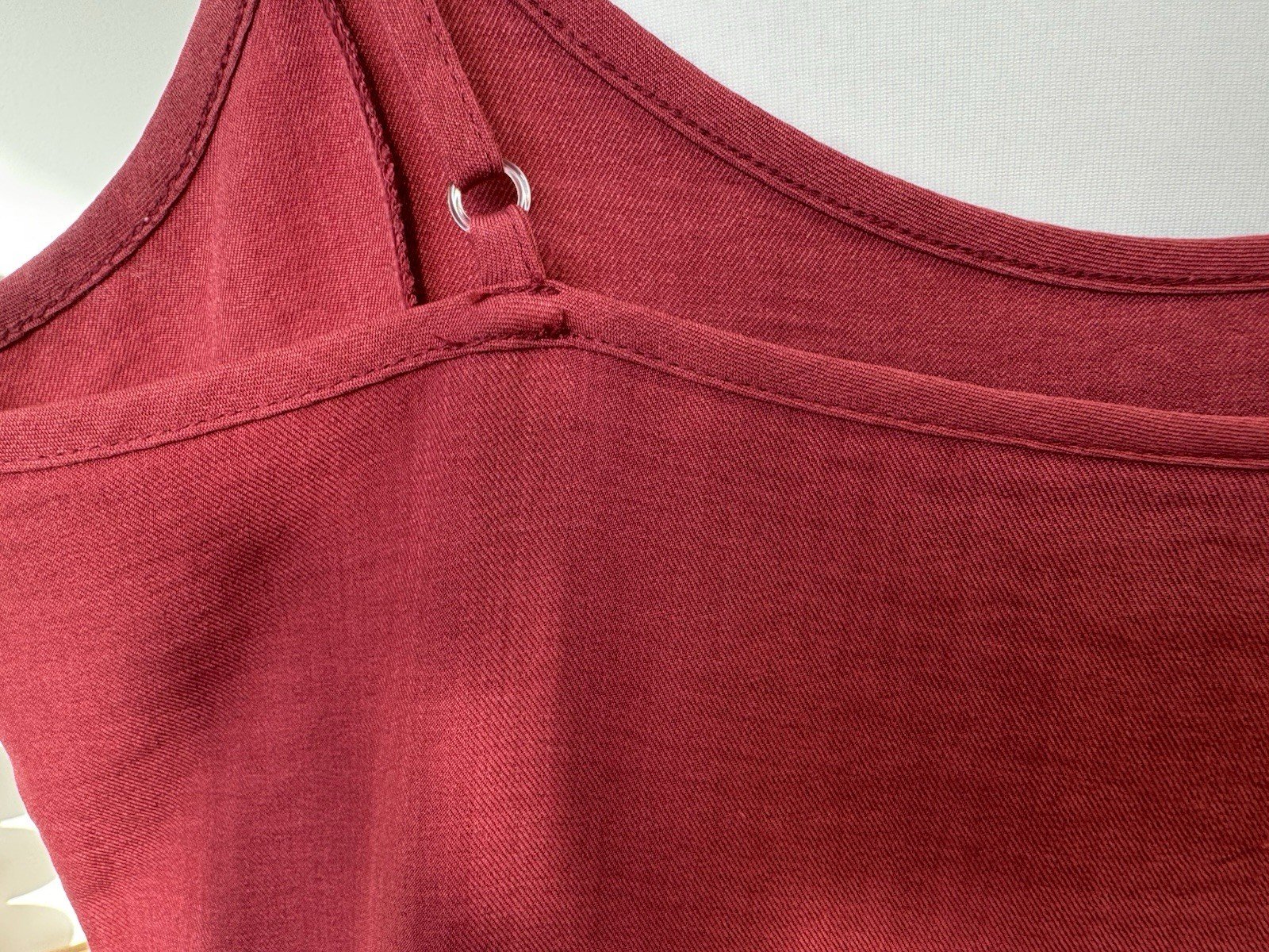 Vila Vimarinella Midi Strap Dress Adjustable Strap Front Thigh Split Size 8