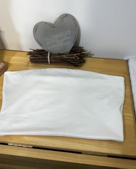 White Stretch Bandeau Top Size M