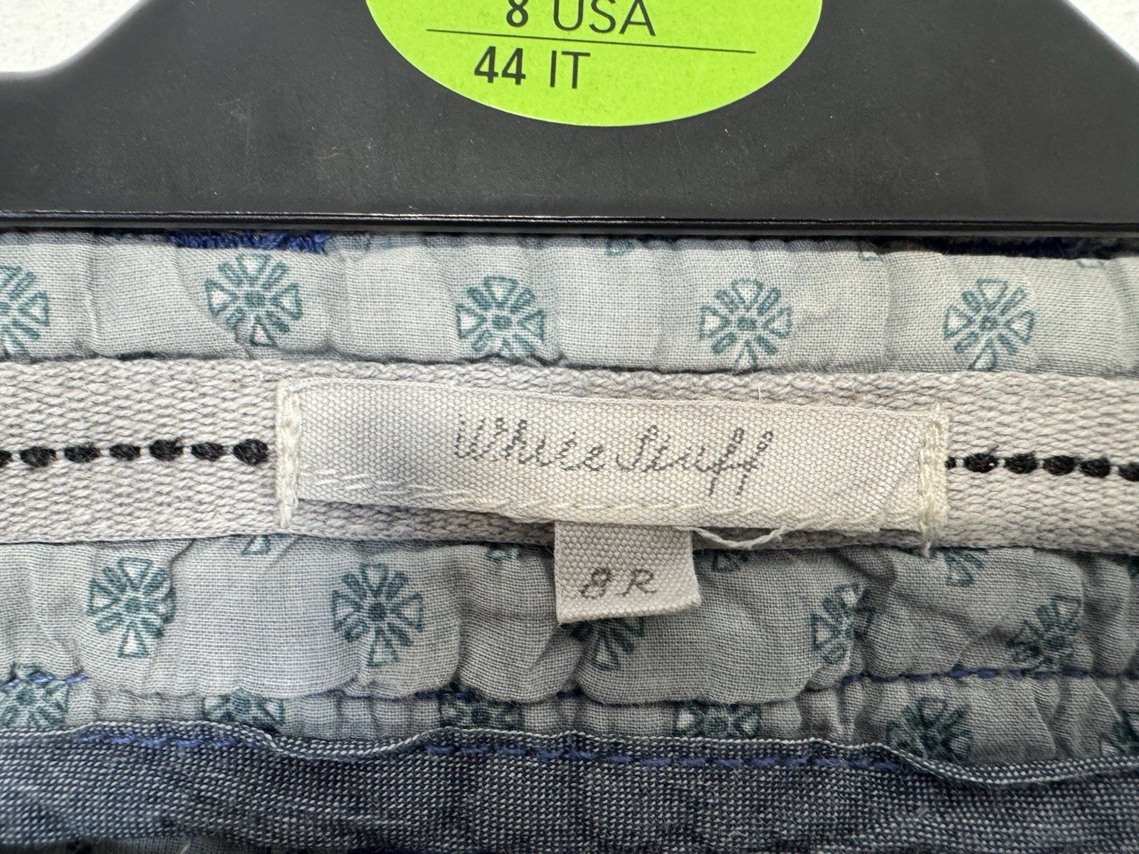 White Stuff Powder Blue Crop Chino Trousers Size 8R