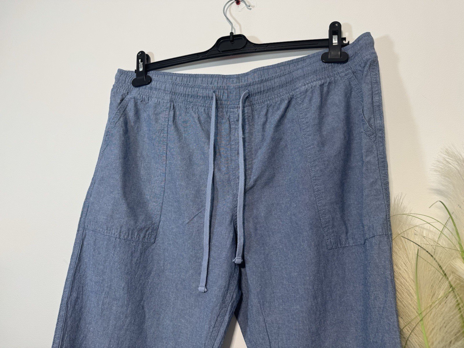 Cotton Traders Denim Blue Cotton Elasticated Waist Chinos W38 L29